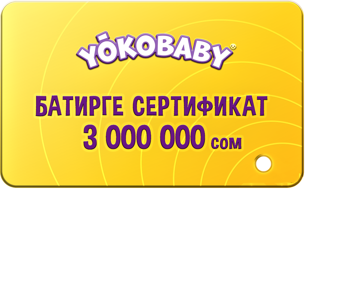 Батирге сертификат 3 000 000 сом